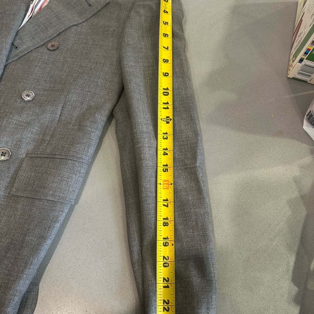 Thom Browne Charcoal Double-Breasted Suit - Picture 7 of 7